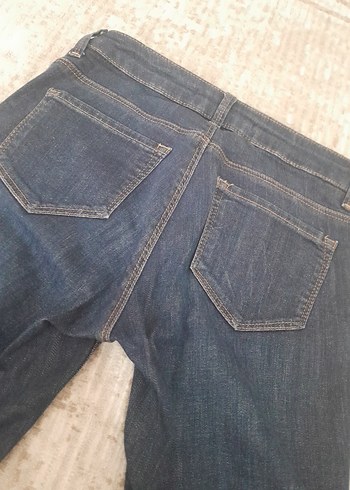 36 Beden lacivert Renk Kadın Normal Kesim Midi Denim Pantolon