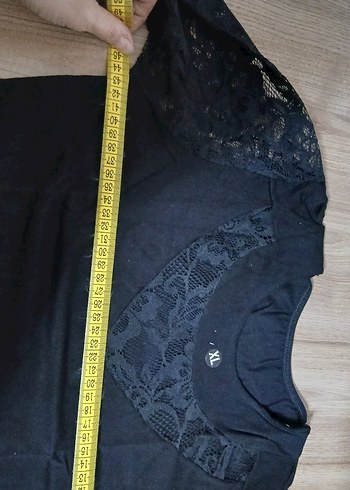 Dantel Detaylı Siyah Gotik Kadın Bluz - Görsel 2