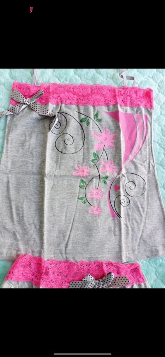 Pembe Mini Bohem Kadın Pijama Takımı - Görsel 4