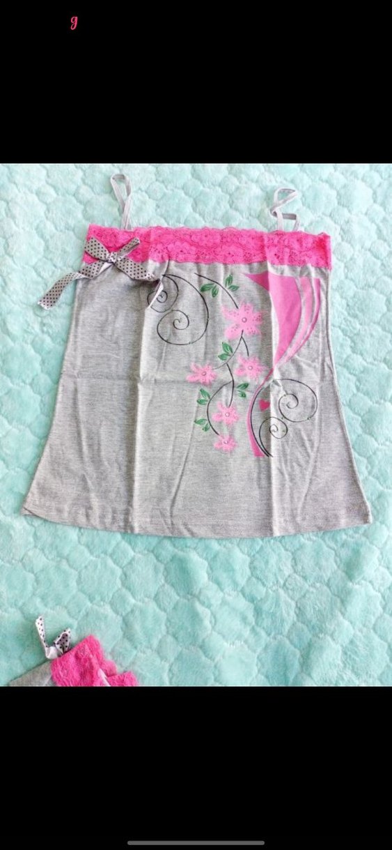 Pembe Mini Bohem Kadın Pijama Takımı - Görsel 2