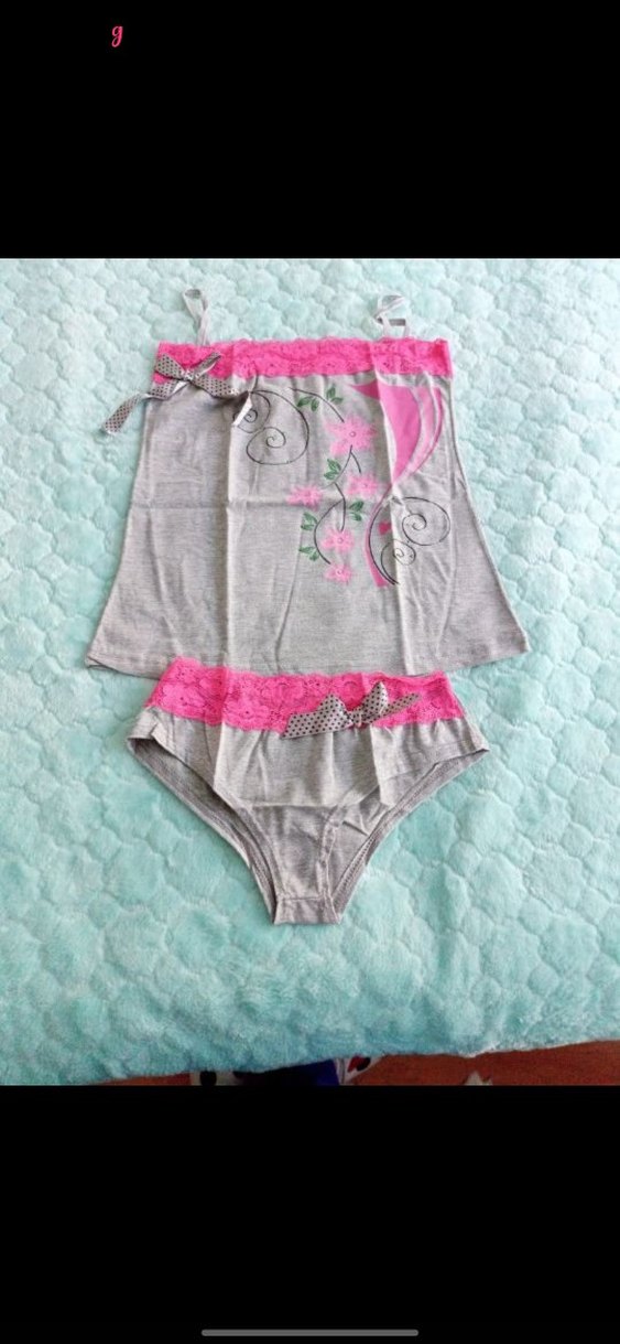 Pembe Mini Bohem Kadın Pijama Takımı - Görsel 3