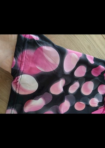 Pembe Desenli Mini Kadın Pijama Takımı - Görsel 3