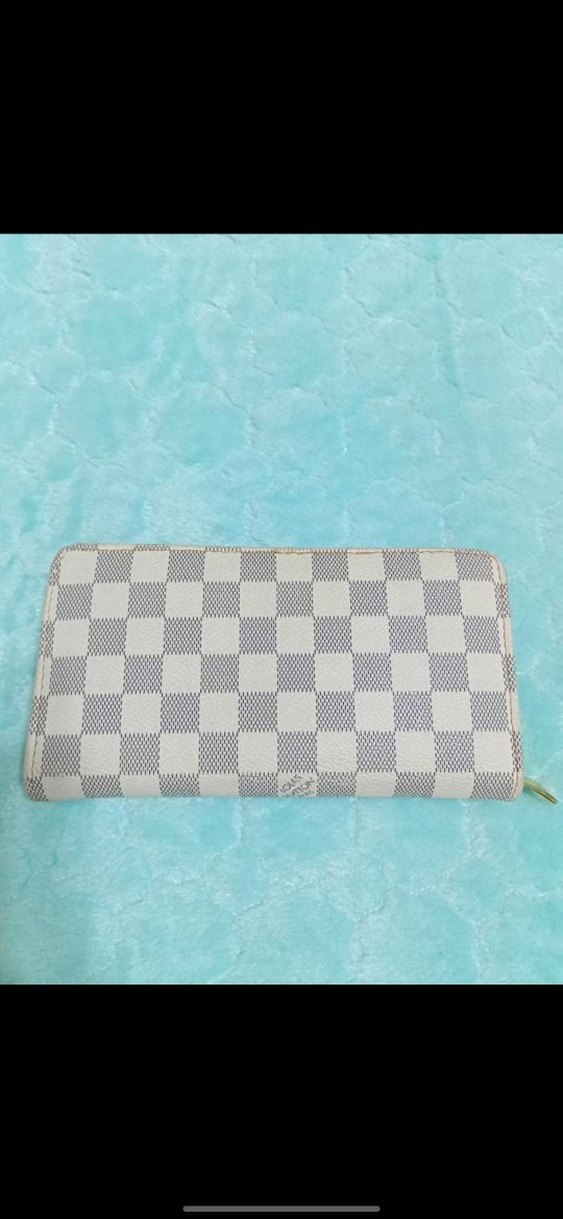 Beyaz Kareli Fermuarlı Kadın Cüzdan - Görsel 2