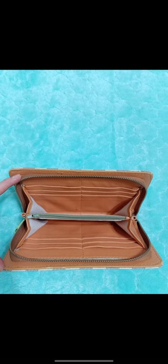 Beyaz Kareli Fermuarlı Kadın Cüzdan - Görsel 3