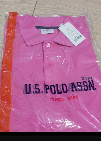 Pembe U.S. Polo Assn. Erkek Polo Tişörtü