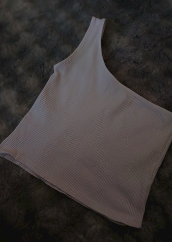 Minimal Tarz Tek Omuz Askılı Yazlık Crop