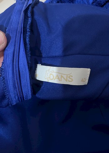 Lacivert Straplez Mini Dantel Elbise - Görsel 3