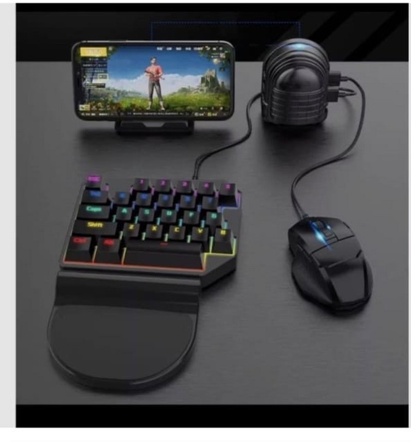 Tek El Kullanımlı Siyah Klavye mix3 pubg klavye - Görsel 2