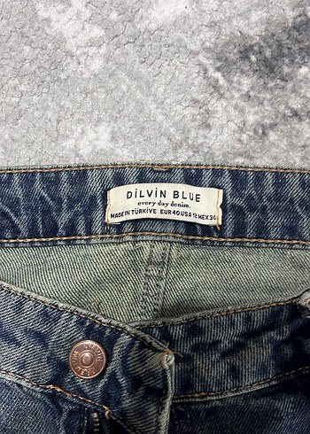 Gri Salaş Kesim Midi Kadın Kot Pantolon - Görsel 2