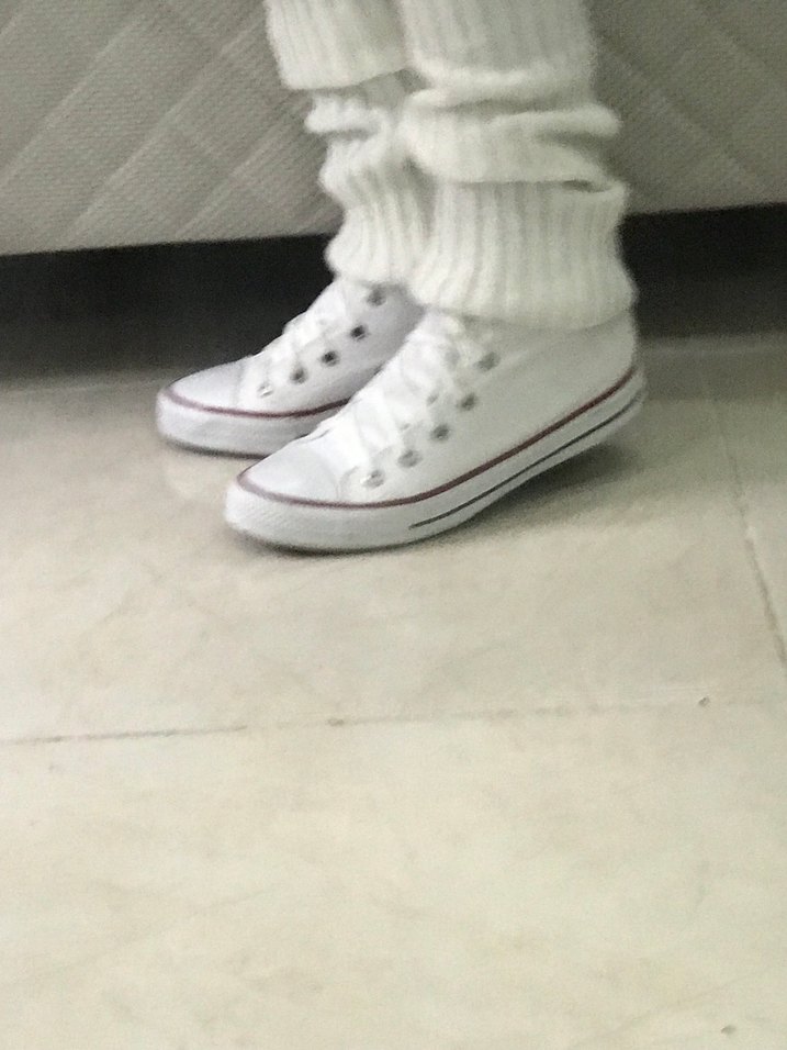 Beyaz Bağcıklı Kadın Spor Ayakkabı - Görsel 3