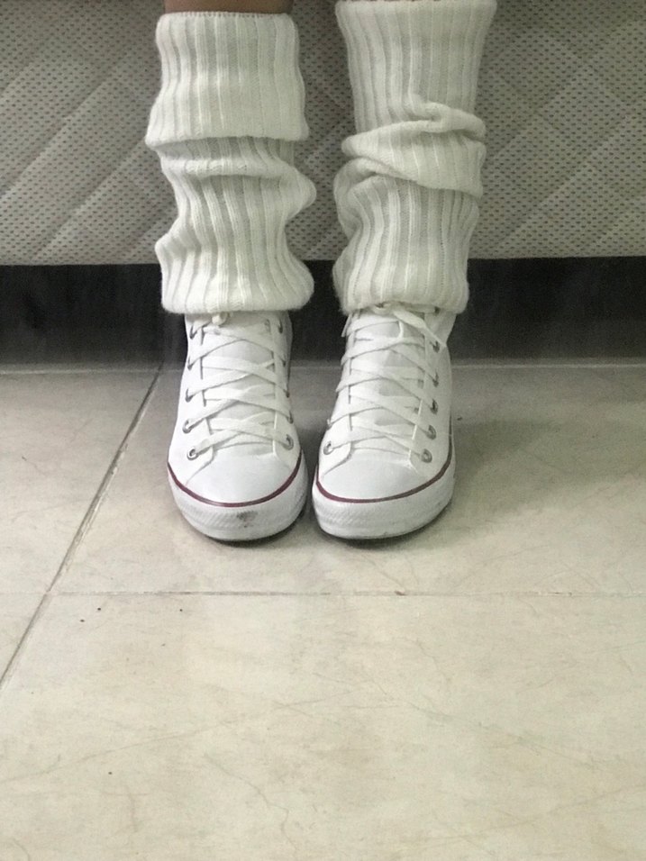 Kadın Beyaz Bağcıklı Spor Ayakkabı - Görsel 3