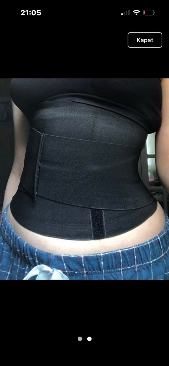 Mor Kemerli Kadın Atletik Bel Korsesi - Görsel 2