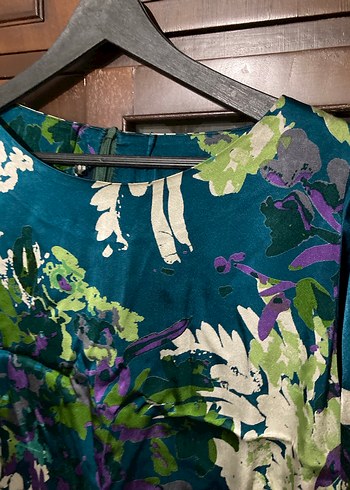 Çok Renkli Bohem Midi Hamile Tunik - Görsel 3