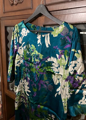 Çok Renkli Bohem Midi Hamile Tunik - Görsel 4