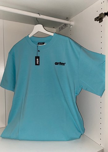 Mavi Pamuklu Oversize Erkek Tişört L