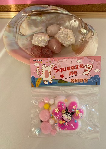 Zara Pembe Kuromi Taba Squishy Sıkılabilir Oyuncak