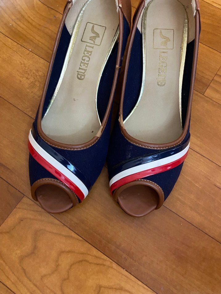 Mavi Kadın Dolgu Topuklu Ayakkabı - Görsel 2