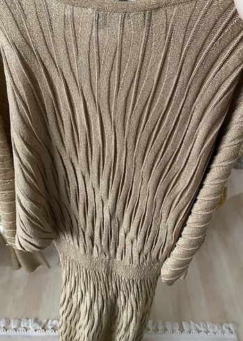 İpekyol Bej Uzun Triko Elbise - Görsel 2