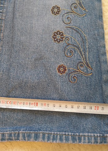 36 Beden İspanyol Paçalı kot Pantolon