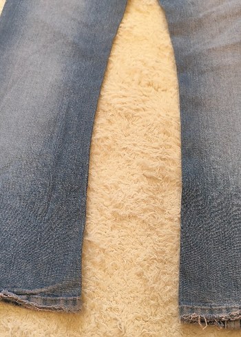 36 Beden mavi Renk İspanyol Paçalı kot Pantolon