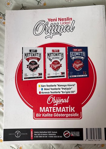 AYT Matematik Soru Bankası Orijinal