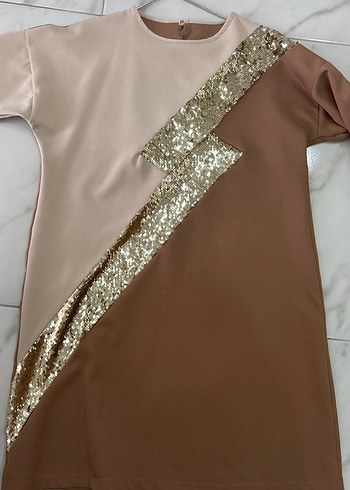 Bej Parlak tunik
