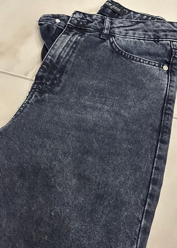 LC Waikiki Gri Midi Boy Denim Kadın Kot Pantolon mom jean