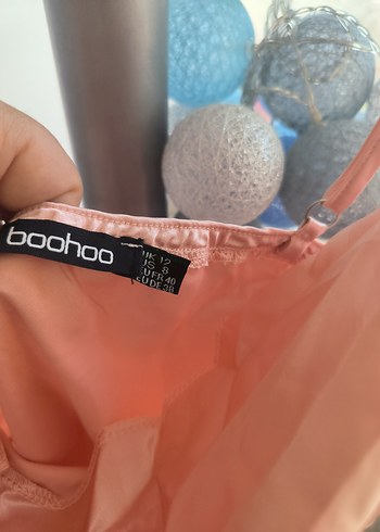 Pembe Parlak Midi Kadın Sabahlık Bride - Görsel 2