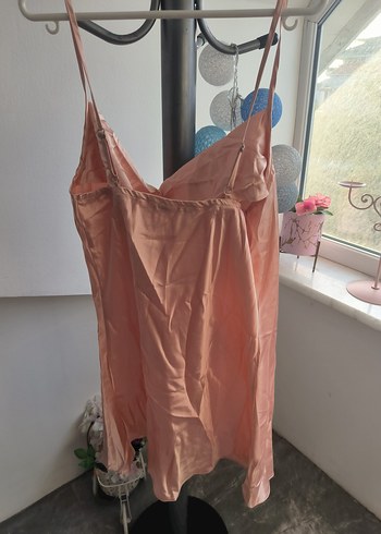 Pembe Parlak Midi Kadın Sabahlık Bride - Görsel 4