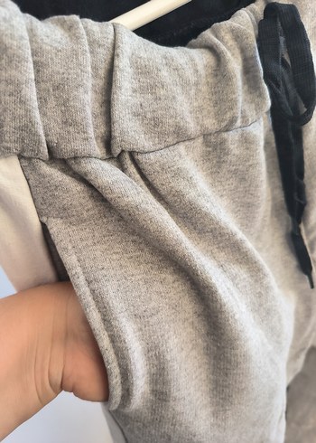 Gri Bel Detaylı Kadın Eşofman Altı - Görsel 6