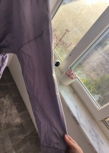 Uzun Kollu Mor Salaş Midi Tunik - Görsel 5