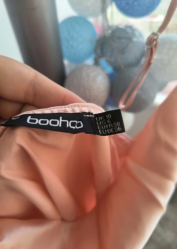 Pembe Midi Kadın Saten Sabahlık bride - Görsel 2