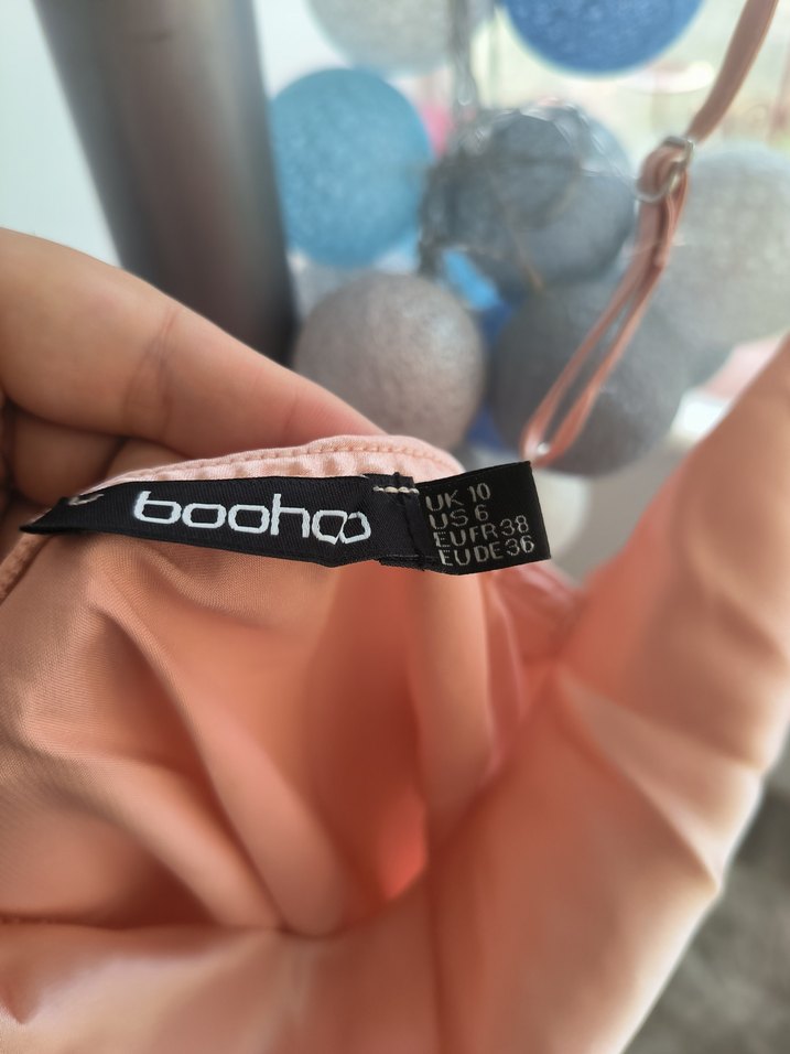 Pembe Midi Kadın Saten Sabahlık bride - Görsel 2