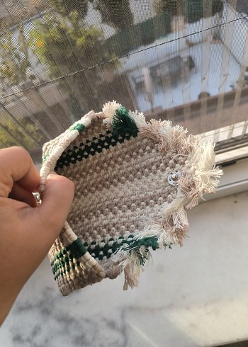 Nakışlı Çok Renkli boheme stil cüzdan - Görsel 6