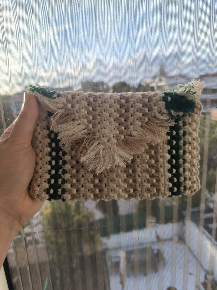 Nakışlı Çok Renkli boheme stil cüzdan - Görsel 2