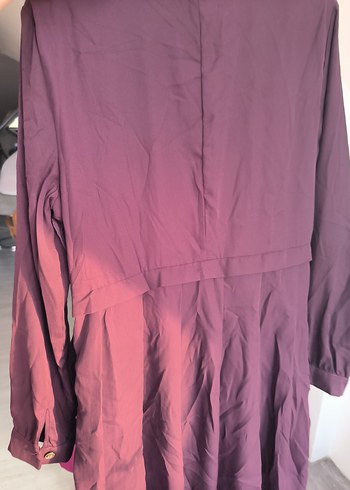 Bordo Düğmeli Uzun Kollu Tunik - Görsel 10