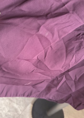 Bordo Düğmeli Uzun Kollu Tunik - Görsel 8