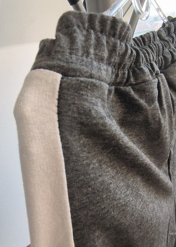 Kadın Gri Belden Bağlamalı Sweatpant - Görsel 4