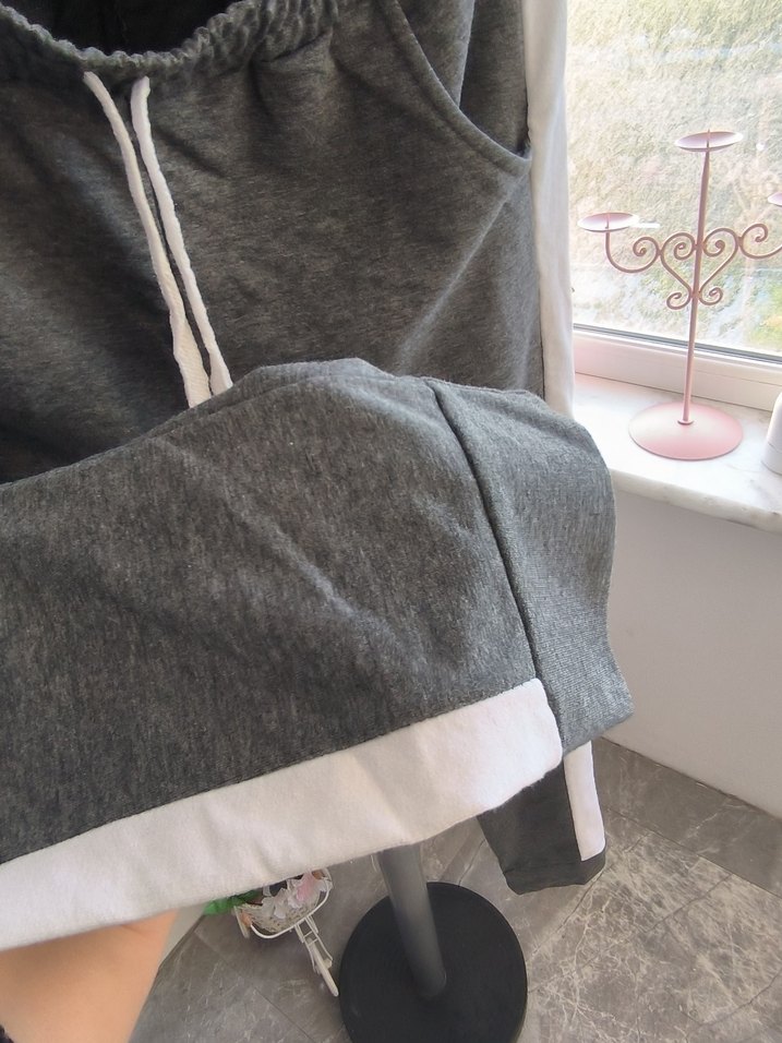 Kadın Gri Belden Bağlamalı Sweatpant - Görsel 5