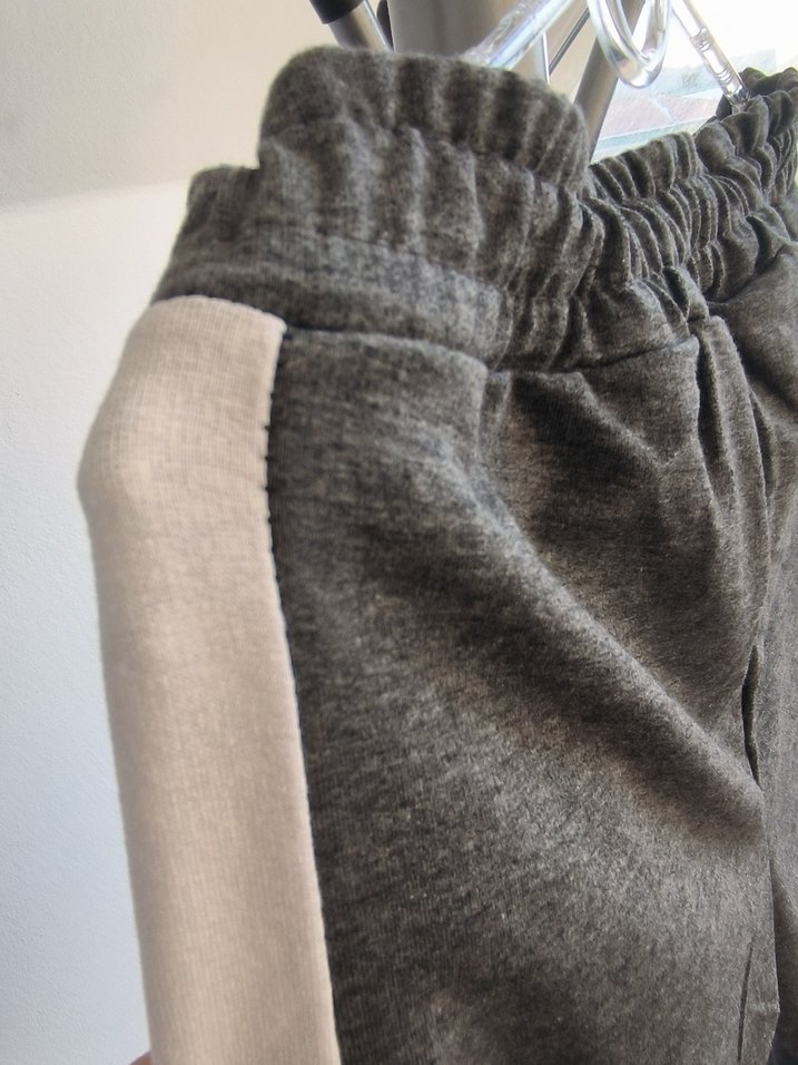 Kadın Gri Belden Bağlamalı Sweatpant - Görsel 4