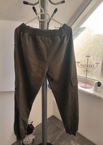 Kahverengi Bel Detaylı Kadın Kumaş Pantolon - Görsel 4