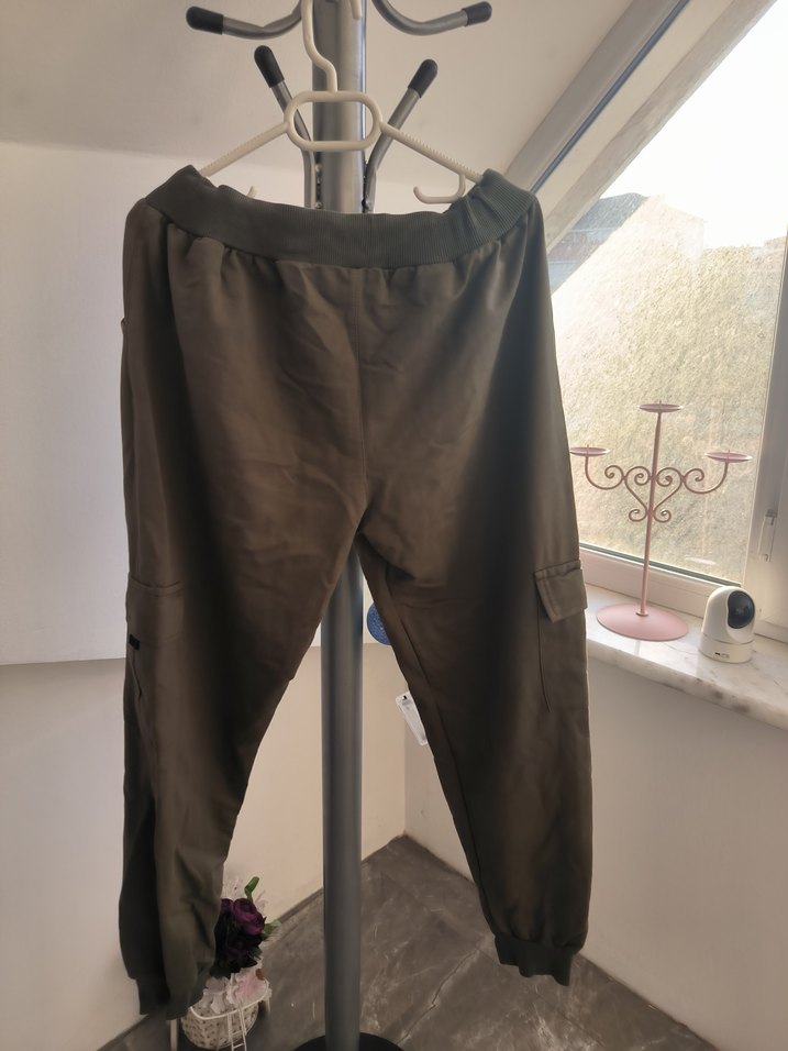 Kahverengi Bel Detaylı Kadın Kumaş Pantolon - Görsel 4