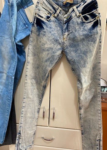 xs Beden Kadın Denim Dar Kesim Midi Kot Pantolon