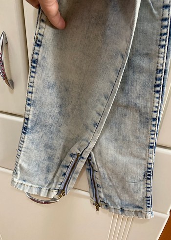 xs Beden mavi Renk Kadın Denim Dar Kesim Midi Kot Pantolon