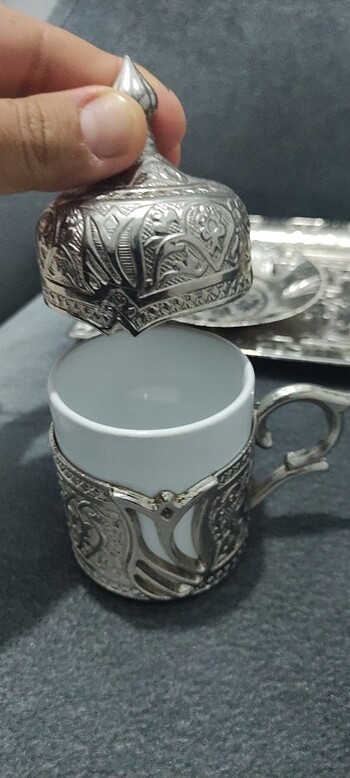 Gümüş 2 li fincan takımı  - Görsel 7