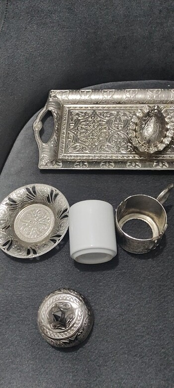 Gümüş 2 li fincan takımı  - Görsel 8