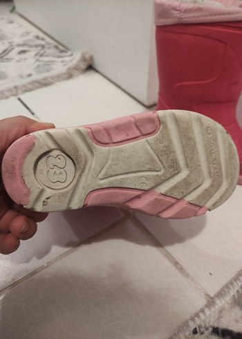 Kız Çocuk Pembe Kauçuk Botlar - Görsel 5