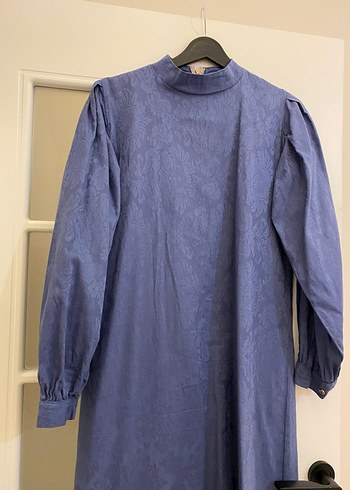 Mavi Vintage Hamile Bluzu V Yakalı - Görsel 2