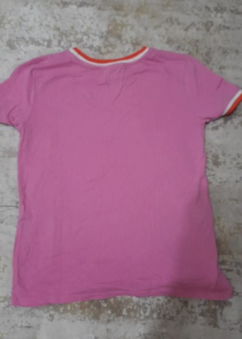 Kadın Pembe Pamuklu Kısa Kollu Tişört - Görsel 2