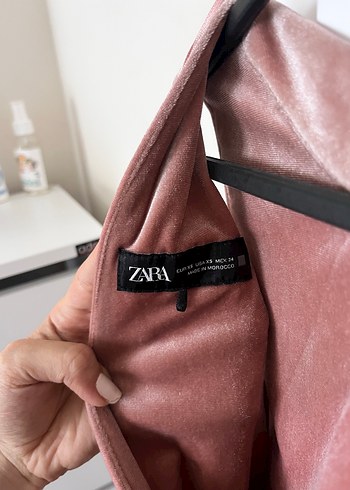 xs Beden Zara Pudra Pembe Elbise